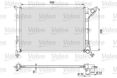 Радіатор Valeo 701730