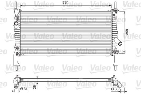 Радіатор Valeo 701731