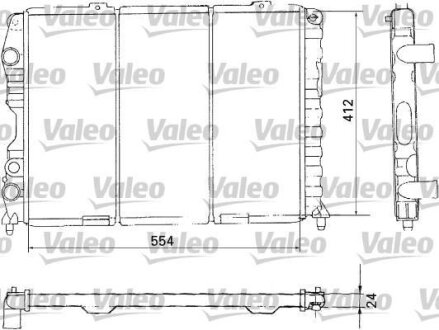 Радіатор охолоджування Valeo 731283