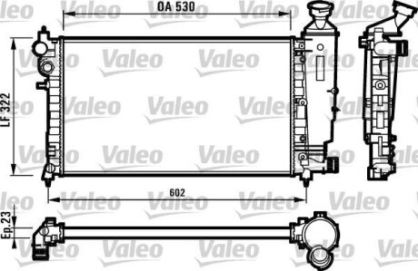 Радиатор, охлаждения дивгателя Valeo 731526