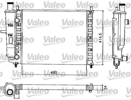 Радіатор охолоджування Valeo 731582