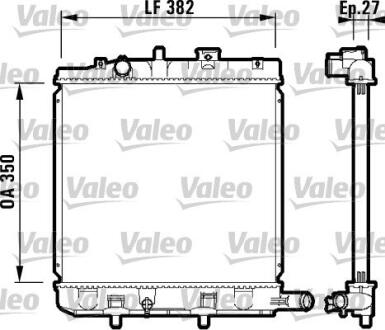 Радіатор охолоджування Valeo 732726