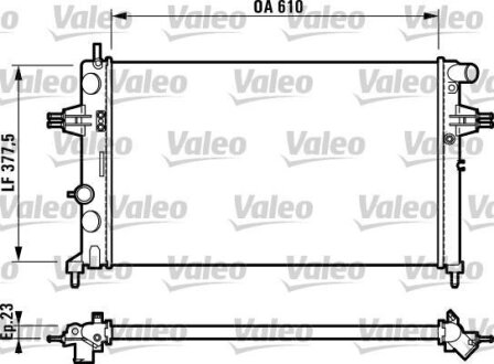 Радиатор, охлаждения дивгателя Valeo 732729