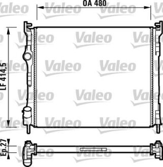 Радіатор охолоджування Valeo 732737