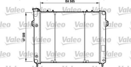 Радіатор охолоджування Valeo 732782