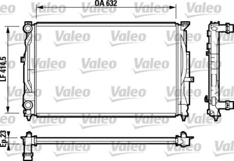 Радіатор охолоджування Valeo 732811
