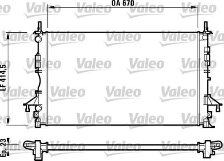 Радіатор охолоджування Valeo 732827