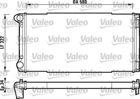 Радіатор охолоджування Valeo 732913
