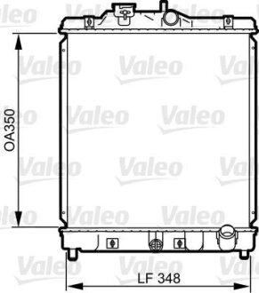 Радіатор системи охолодження Valeo 734117