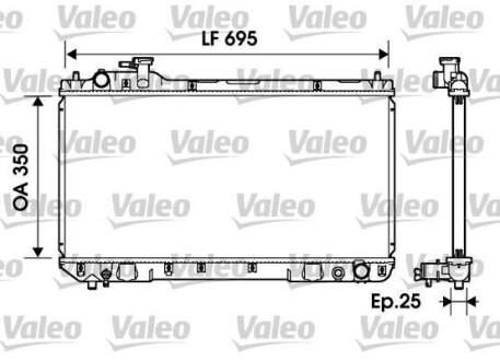 Радіатор охолоджування Valeo 734216