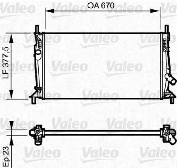 Радіатор охолоджування Valeo 734320