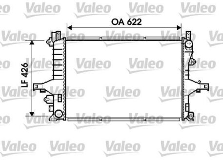 Радіатор, система охолодження двигуна Valeo 734719