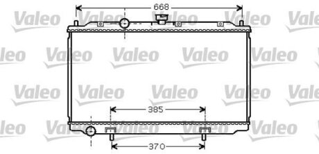 Радиатор, охлаждения дивгателя Valeo 734737