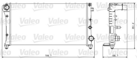 Радіатор охолоджування Valeo 734924