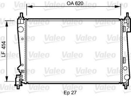 Радіатор охолоджування Valeo 735041