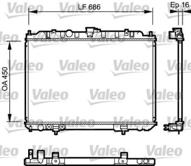 Радіатор охолоджування Valeo 735064