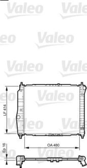 Радиатор, охлаждения дивгателя Valeo 735157