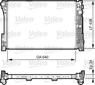 Радиатор системы охлаждения Valeo 735292