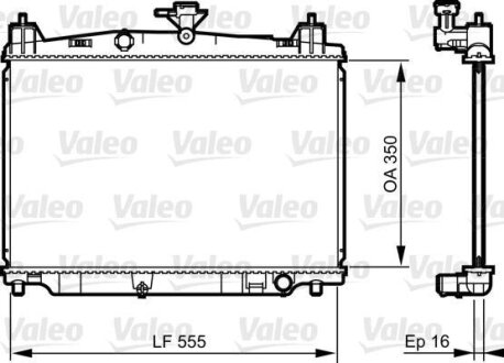 Радіатор Valeo 735416