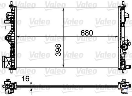 Радіатор Valeo 735485