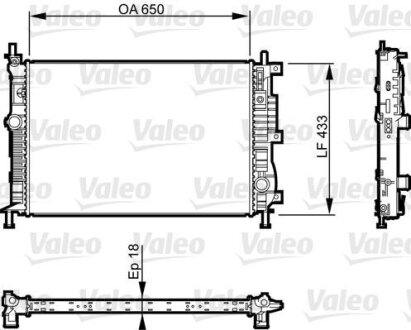 Радіатор Valeo 735555