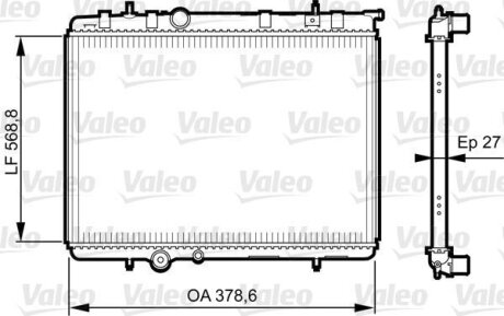 Радіатор Valeo 735597