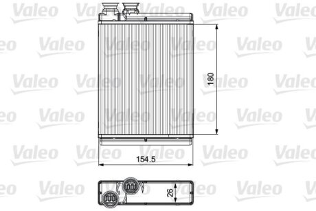 Радіатор обігрівача Valeo 811517