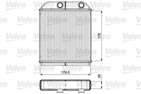 Радіатор пічки Valeo 811538