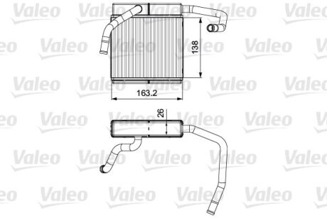 Радіатор обігрівача Valeo 811552