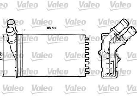Радиатор отопителя салона PSA BERLINGO/PARTNER Valeo 812005