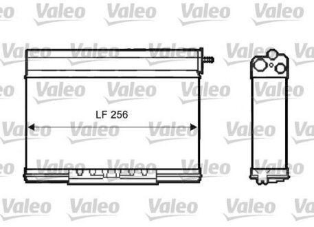 Теплообменник, отопление салона Valeo 812401