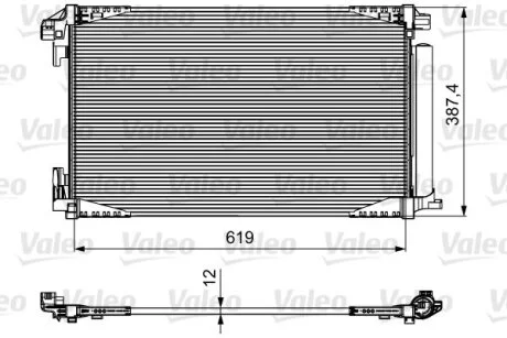 Радіатор кондиціонера Valeo 814027