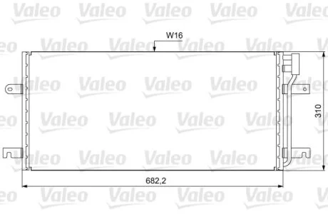 Радіатор кондиціонера Valeo 814029
