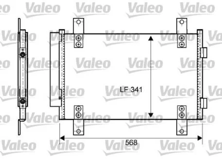 Конденсер кондиціонера Valeo 814081