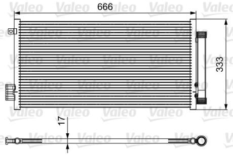 Радіатор кондиціонера Valeo 814111