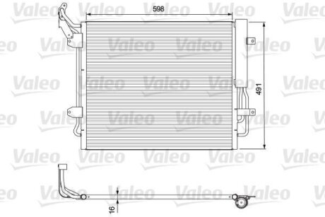 Радіатор кондиціонера Valeo 814157