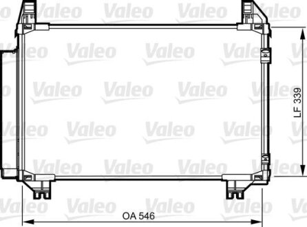 Конденсатор, кондиционер Valeo 814233