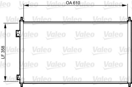 Конденсатор, кондиционер Valeo 814243 (фото 1)
