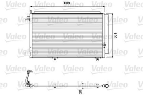 Радіатор кондиціонера Valeo 814294