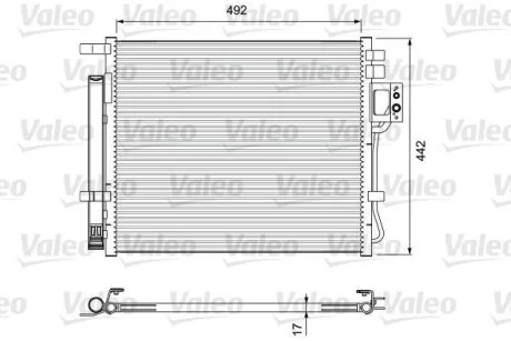 Радіатор кондиціонера Valeo 814404