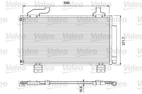 Радіатор кондиціонера Valeo 814417
