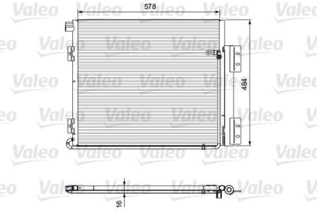 Радіатор кондиціонера Valeo 815060