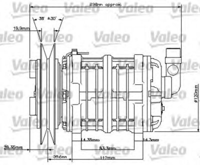 Компресор, система кондиціонування повітря Valeo 815831