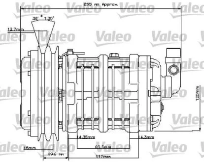 Компресор, система кондиціонування повітря Valeo 815842