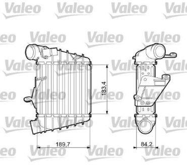 Радіатор наддуву Valeo 817556