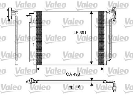 Радиатор кондиционера (Конденсор) Valeo 817575