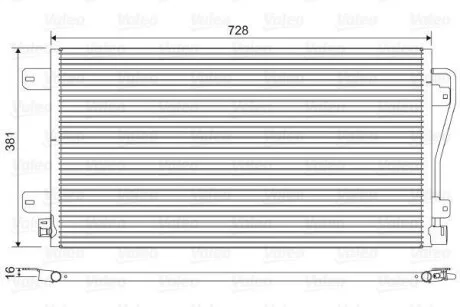 Конденсер кондиціонера Valeo 817601