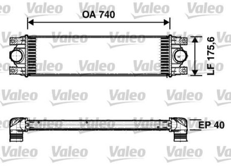 Радіатор наддуву Valeo 817637