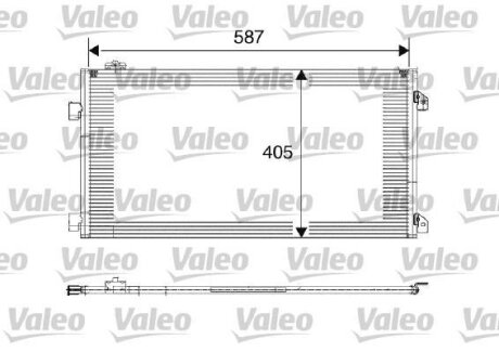 Конденсер кондиціонера Valeo 817646