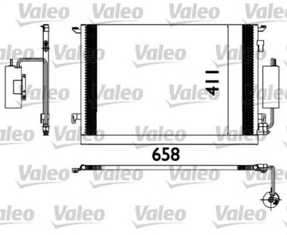 Радіатор кондиціонера FIAT, OPEL Valeo 817648